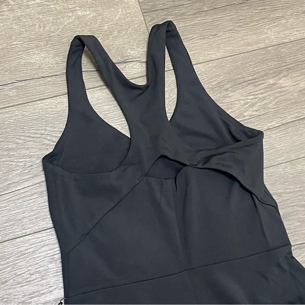 Girlfriend Collective Womens Lola V-Neck Sport Dress Tennis Mini Black Sz XS NWT - Picture 8 of 8